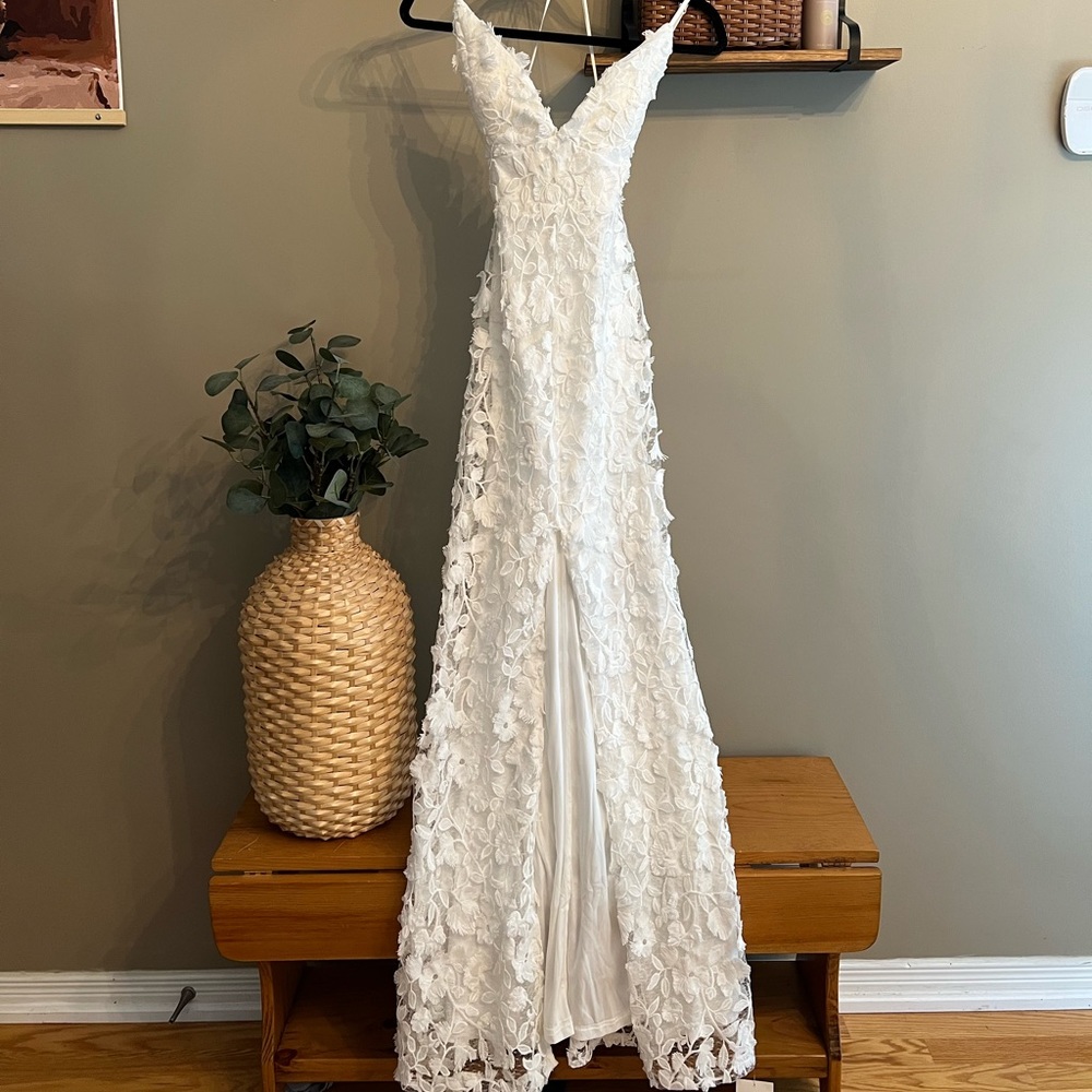 NWT White Lace Gown/Dress